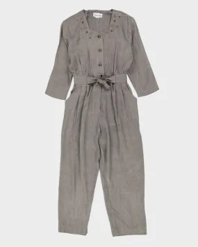 00s Grey Long Jumpsuit - M