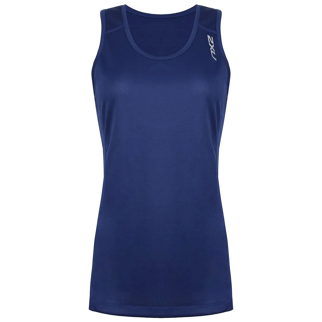 2XU BSR Active Singlet Womens Navy Top