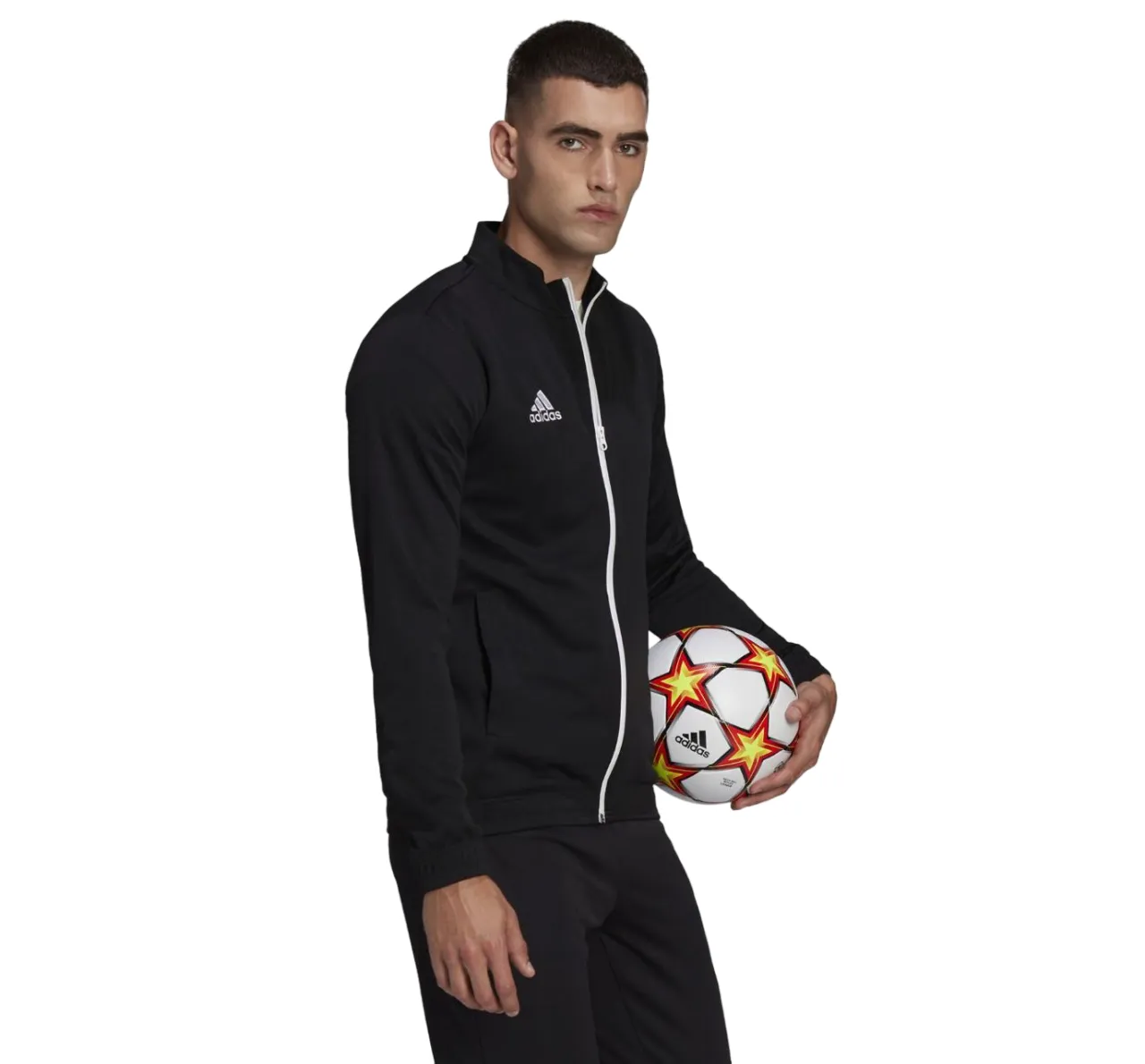 3 x Adidas Mens Entrada 22 Track Top Black/White Football Jacket