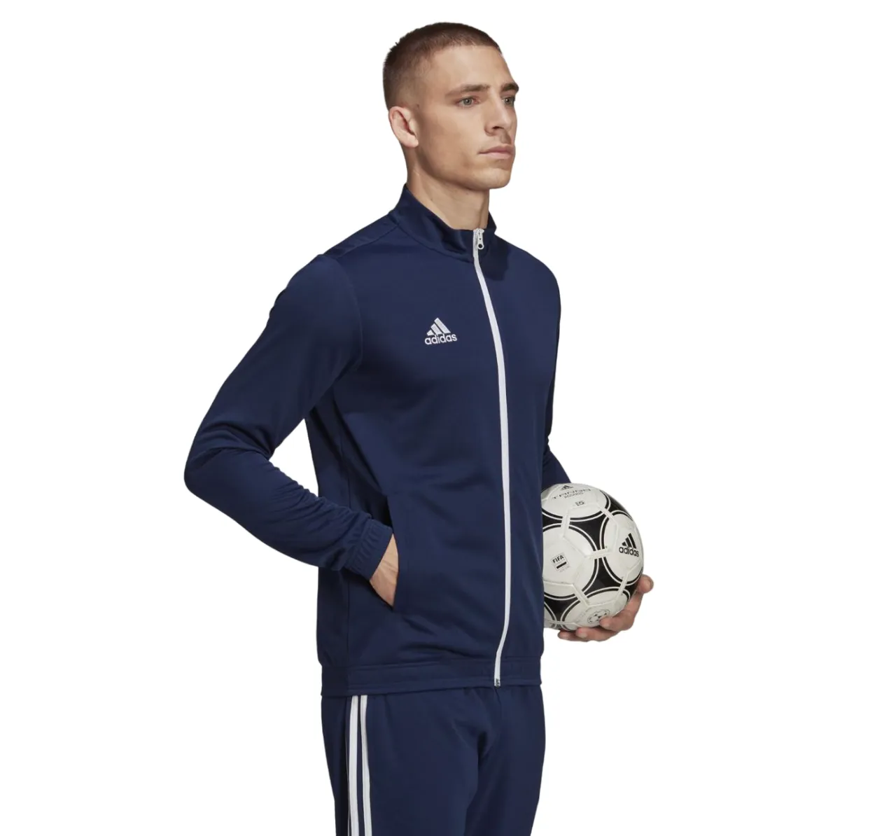 5 x Adidas Mens Entrada 22 Track Top Navy/White Football Jacket