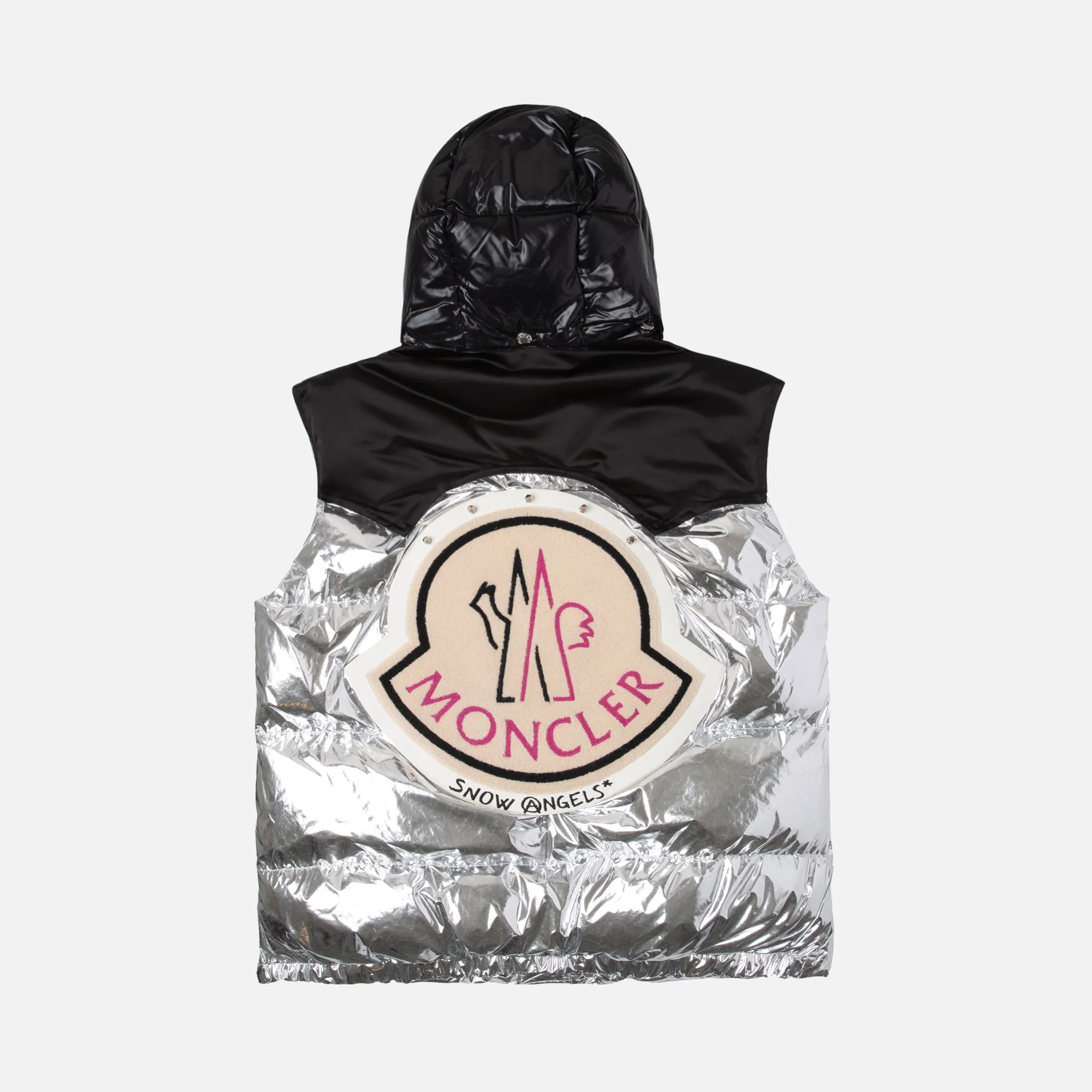 8 Moncler Palm Angels Exen Gilet Vest - Silver