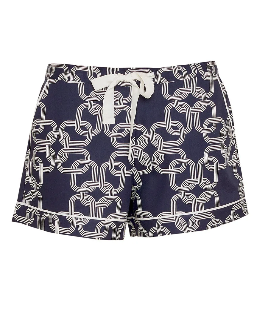 Avery Chain Print Shorts