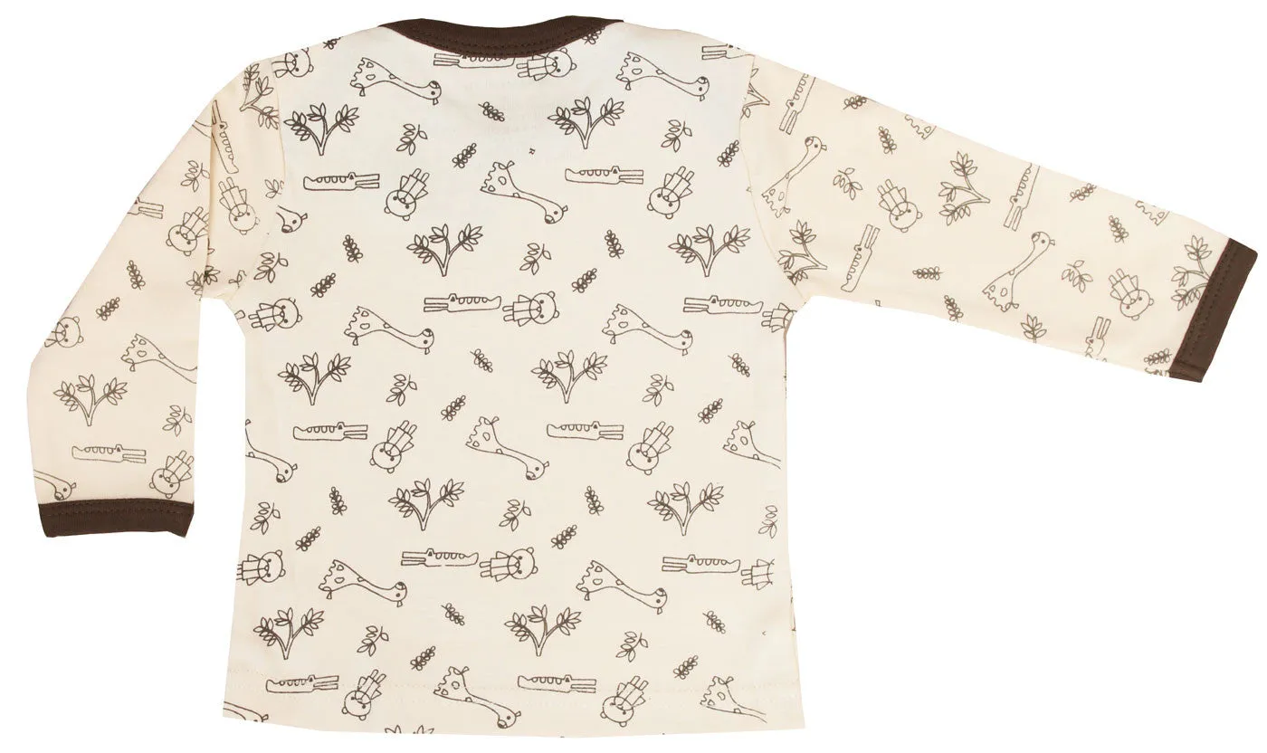 Baby Organic Cotton Long Sleeve T-Shirt GOTS Certified (Giraffe)