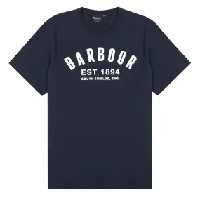 Barbour Ridge Logo T-shirt Navy