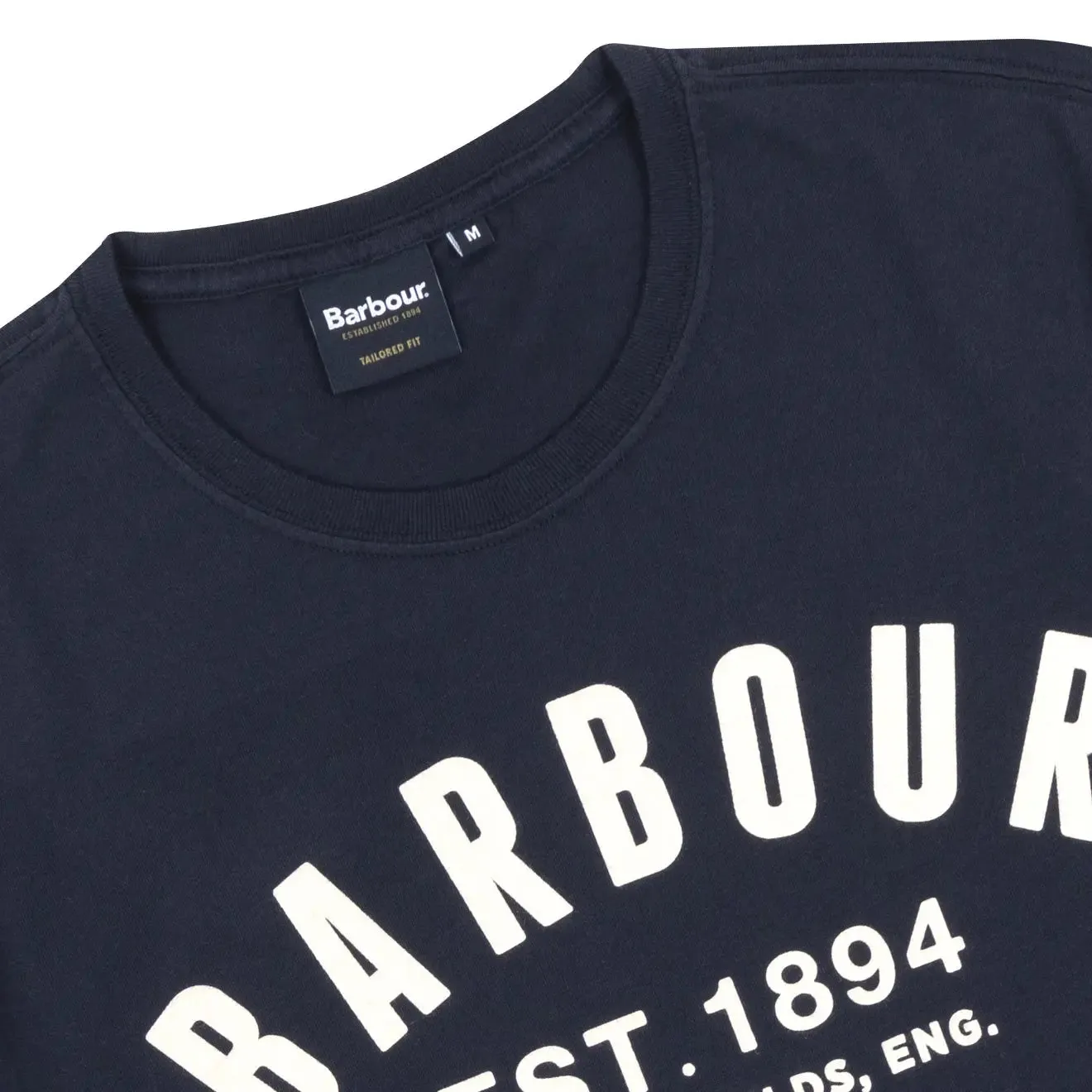 Barbour Ridge Logo T-shirt Navy