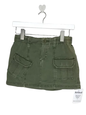 BDG Green Y2k Cargo Skirt UK XS