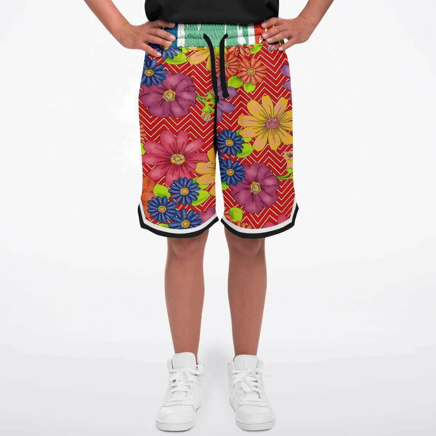 Blossom Hill Unisex Basketball Shorts