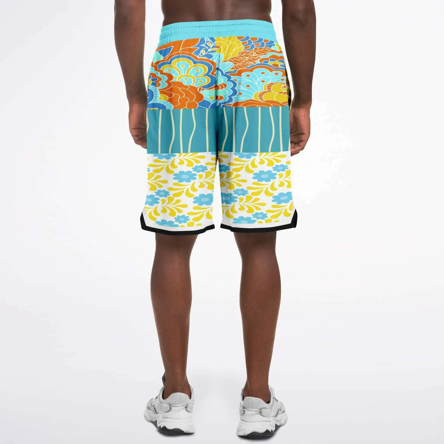 Blue Bullwinkle Unisex Basketball Shorts