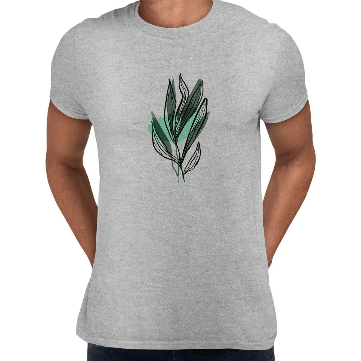 Botanical Leaf Floral T-Shirt Summer Colorful Art Print Plant Women Kids Unisex T-shirt