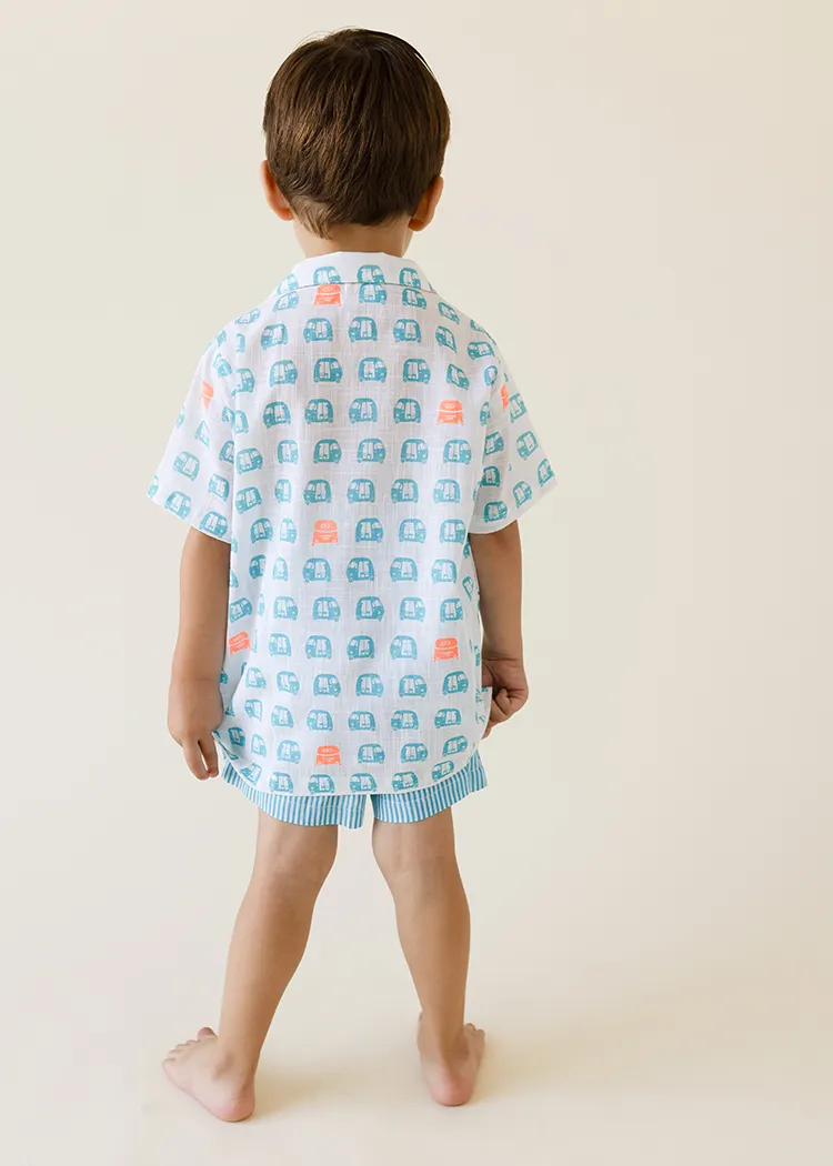 Boys Auto Printed Shirt