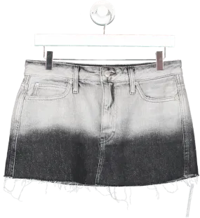 Calvin Klein Jeans Est. 1978 Black Low Rise Mini Skirt In Ombre Dye W29