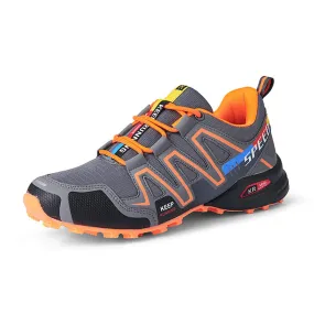 CASUAL LIGHTWEIGHT CONTRASTING COLOR DRAWSTRING OUTDOOR SPORT SHOES