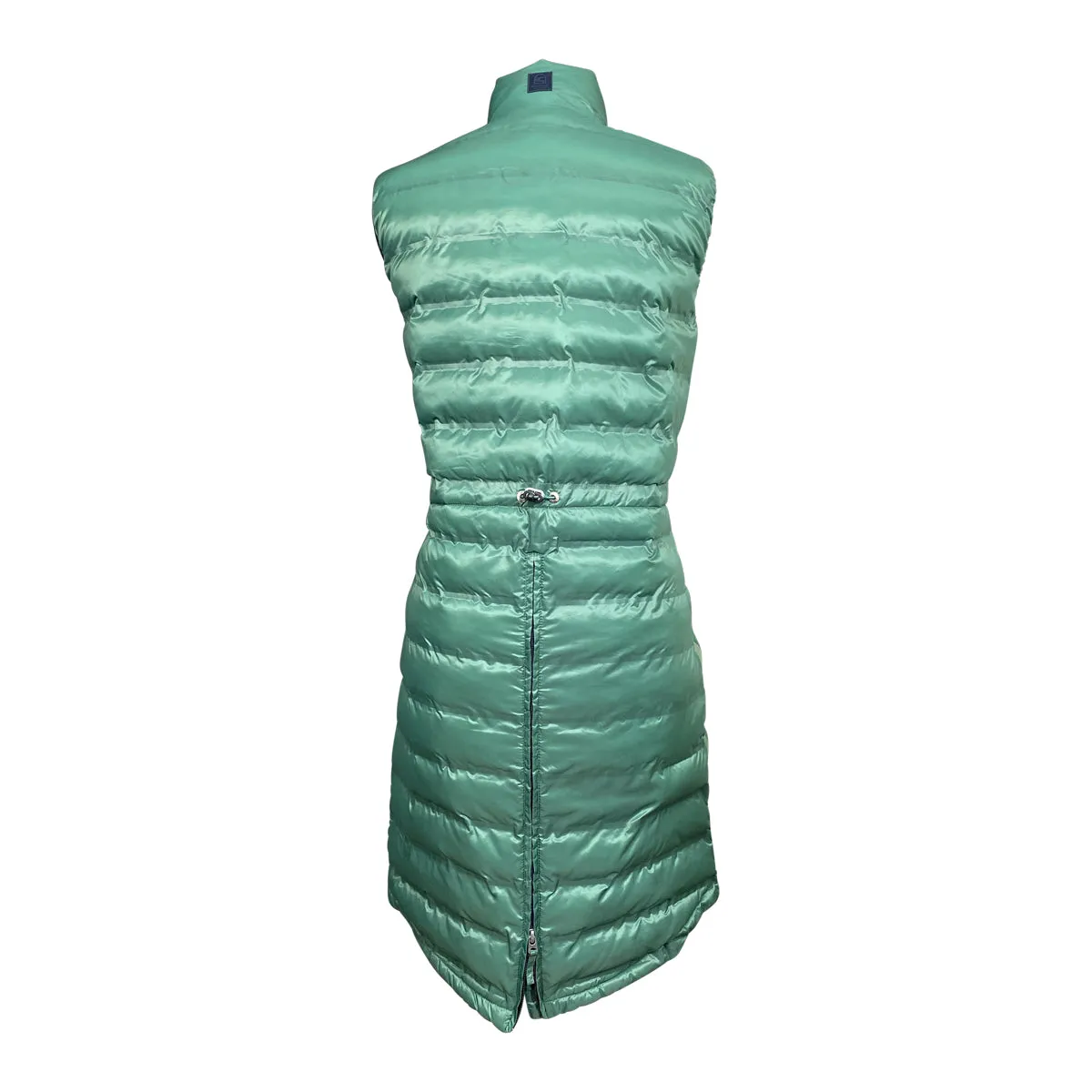 Cavallo 'Frida' Long Sleeveless Waistcoat in Sea Green - Women's 6