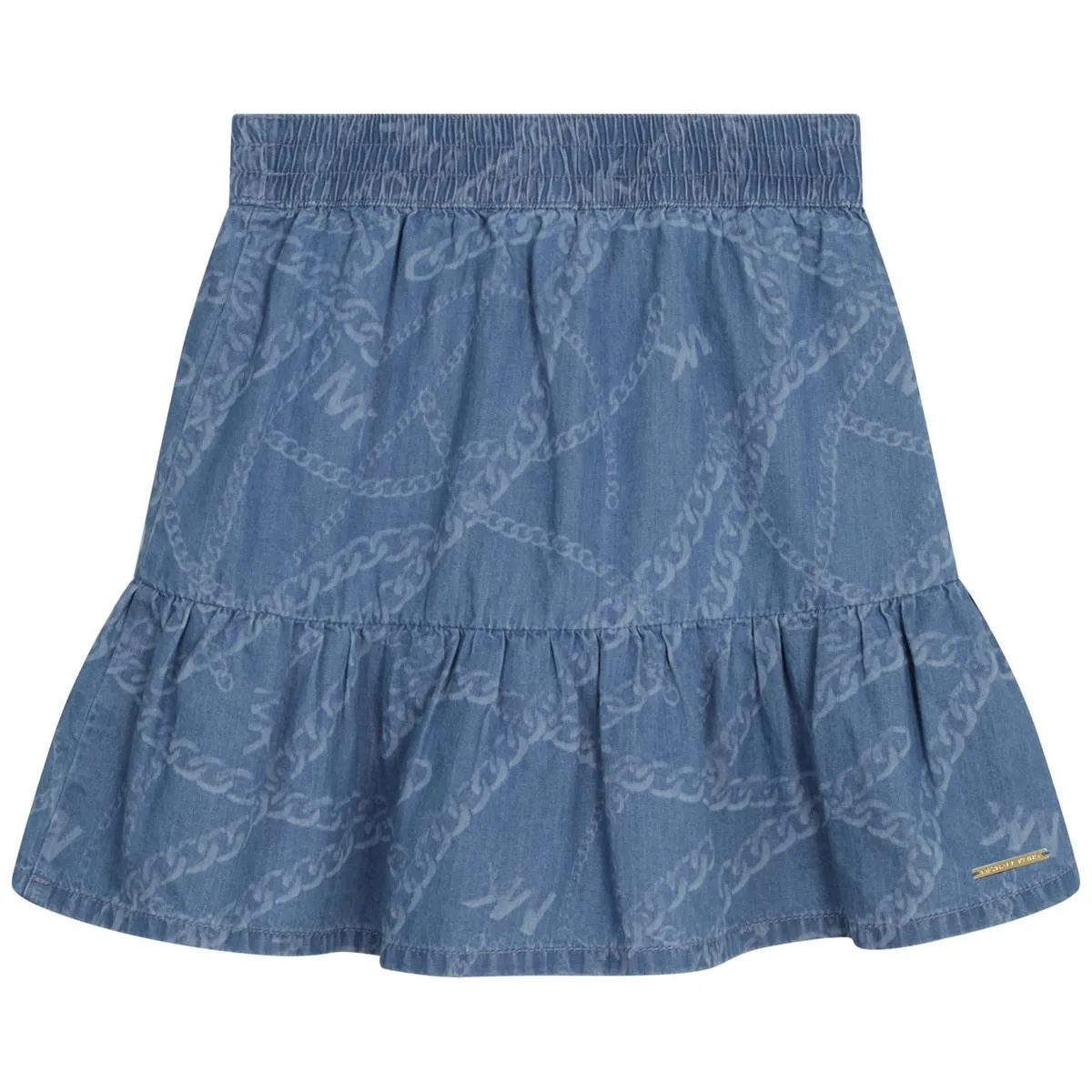 Chambray Logo Skirt