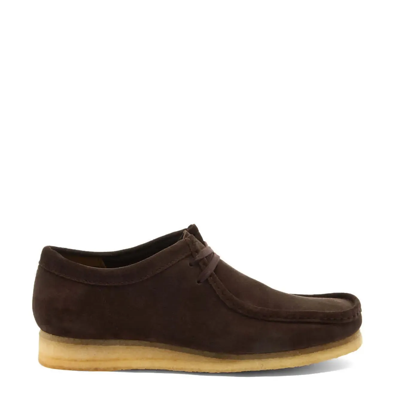 Clarks Originals Wallabee Shoes Dark Brown Suede