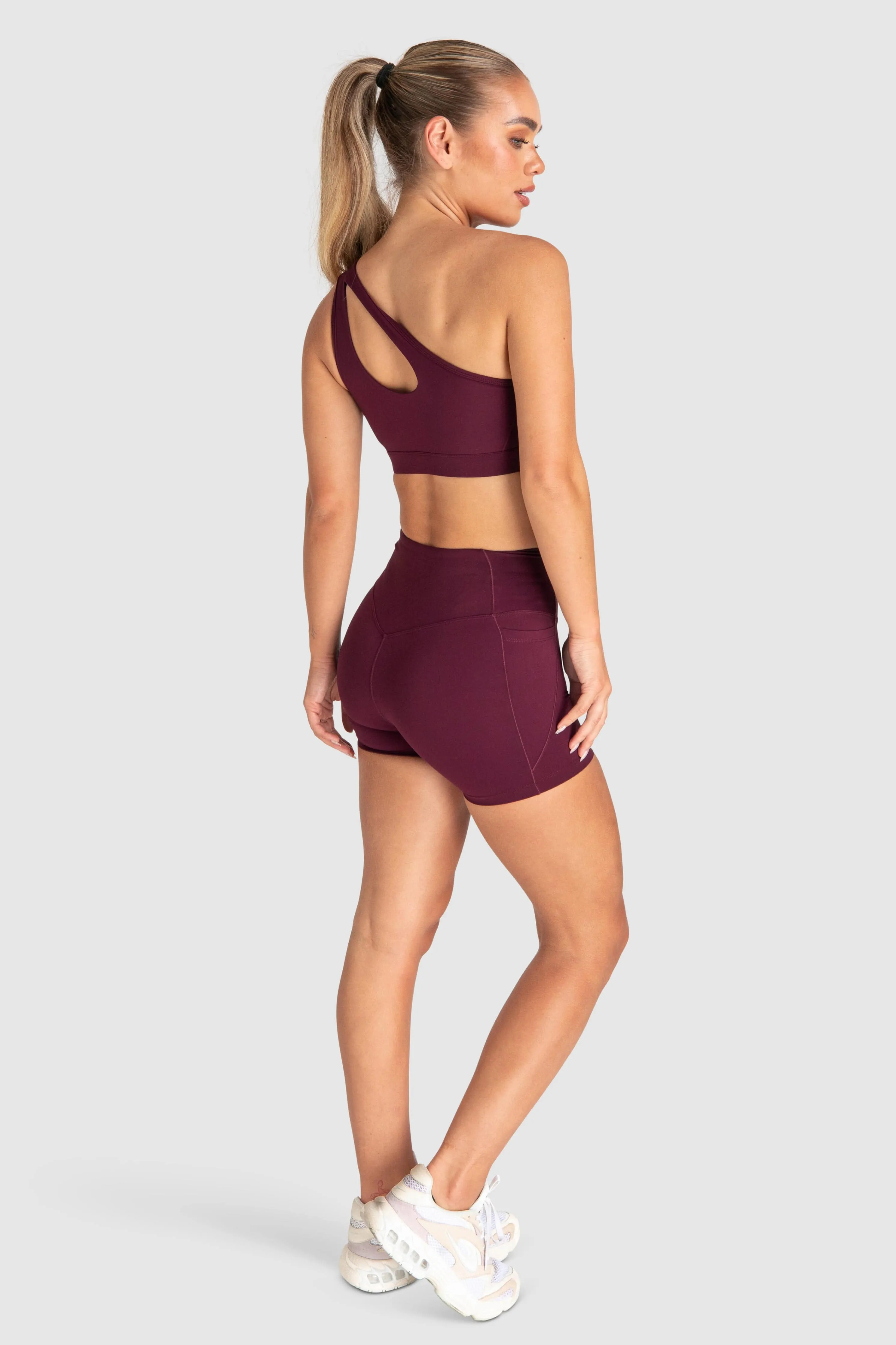 Desire Shorts - Wine Red