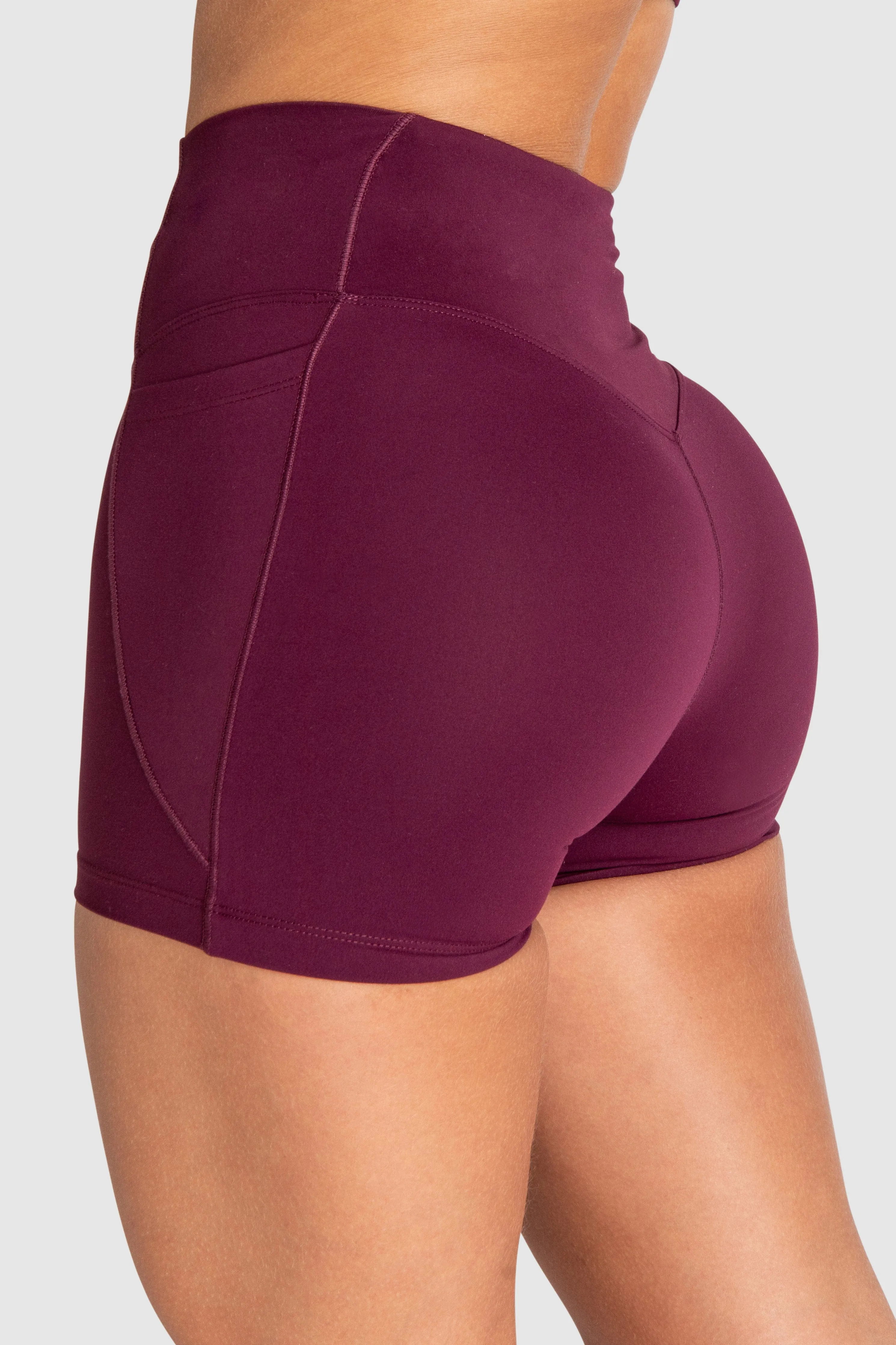 Desire Shorts - Wine Red