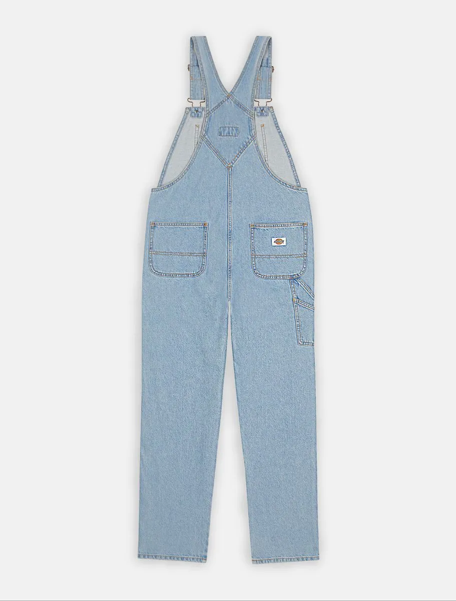 Dickies Women's Classic Denim Bib DK0A4XYCC151 vintage blue dungarees