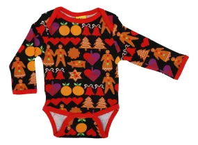 DUNS Gingerbread Black Bodysuit