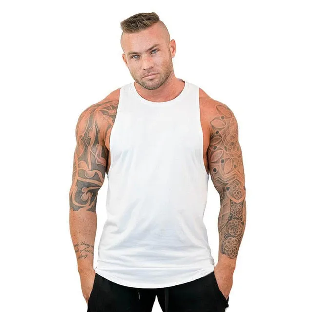 Gyms Stringer Shirt Fitness Tank Top Men Gyms Clothing