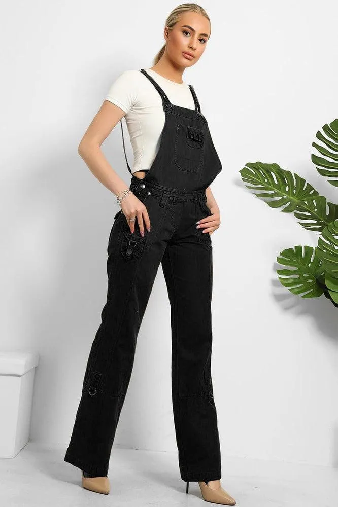 Heavy Duty Denim Utility Pockets Dungarees