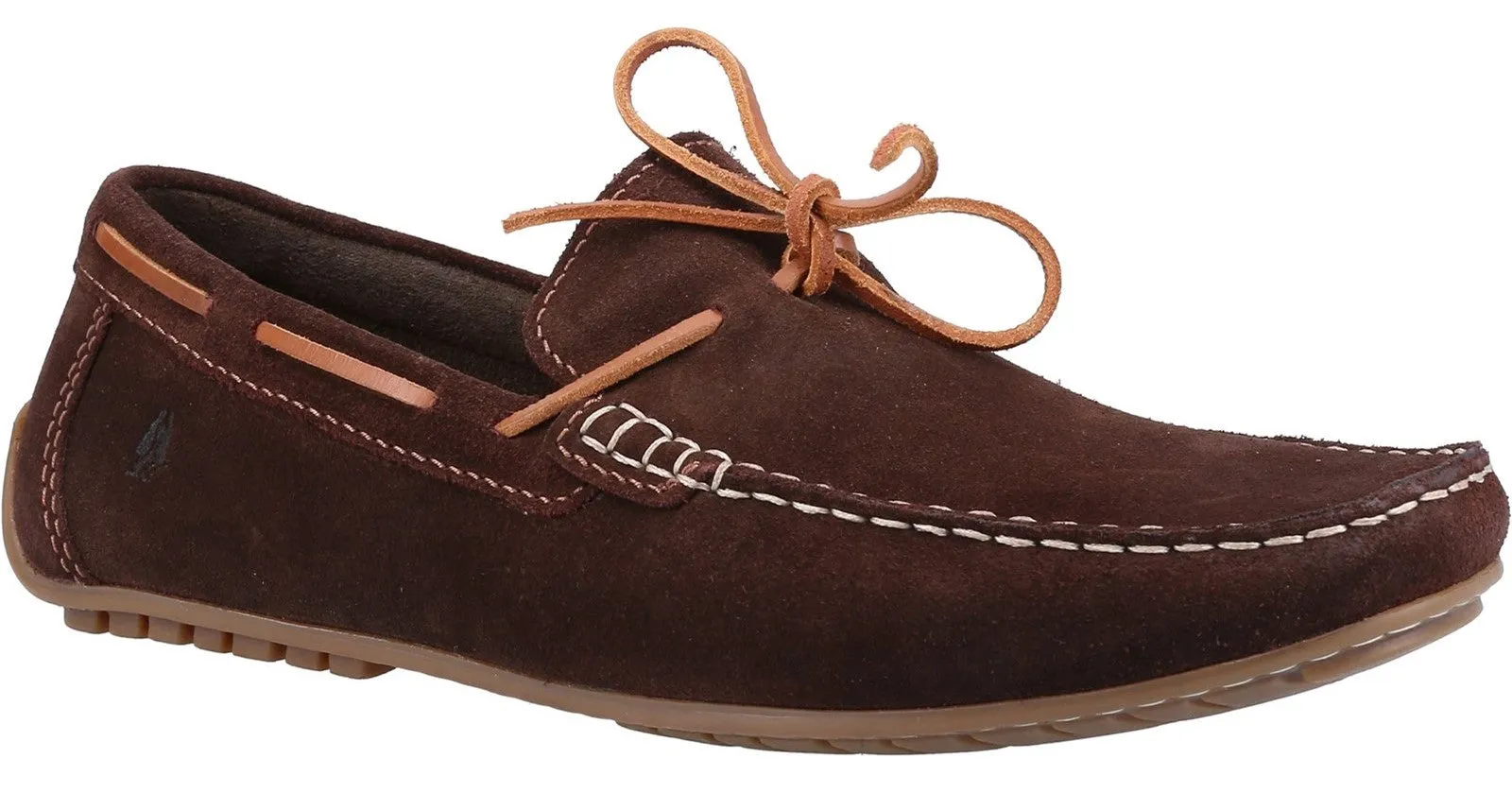 Hush Puppies Reuben Mens Suede Leather Boat Shoe