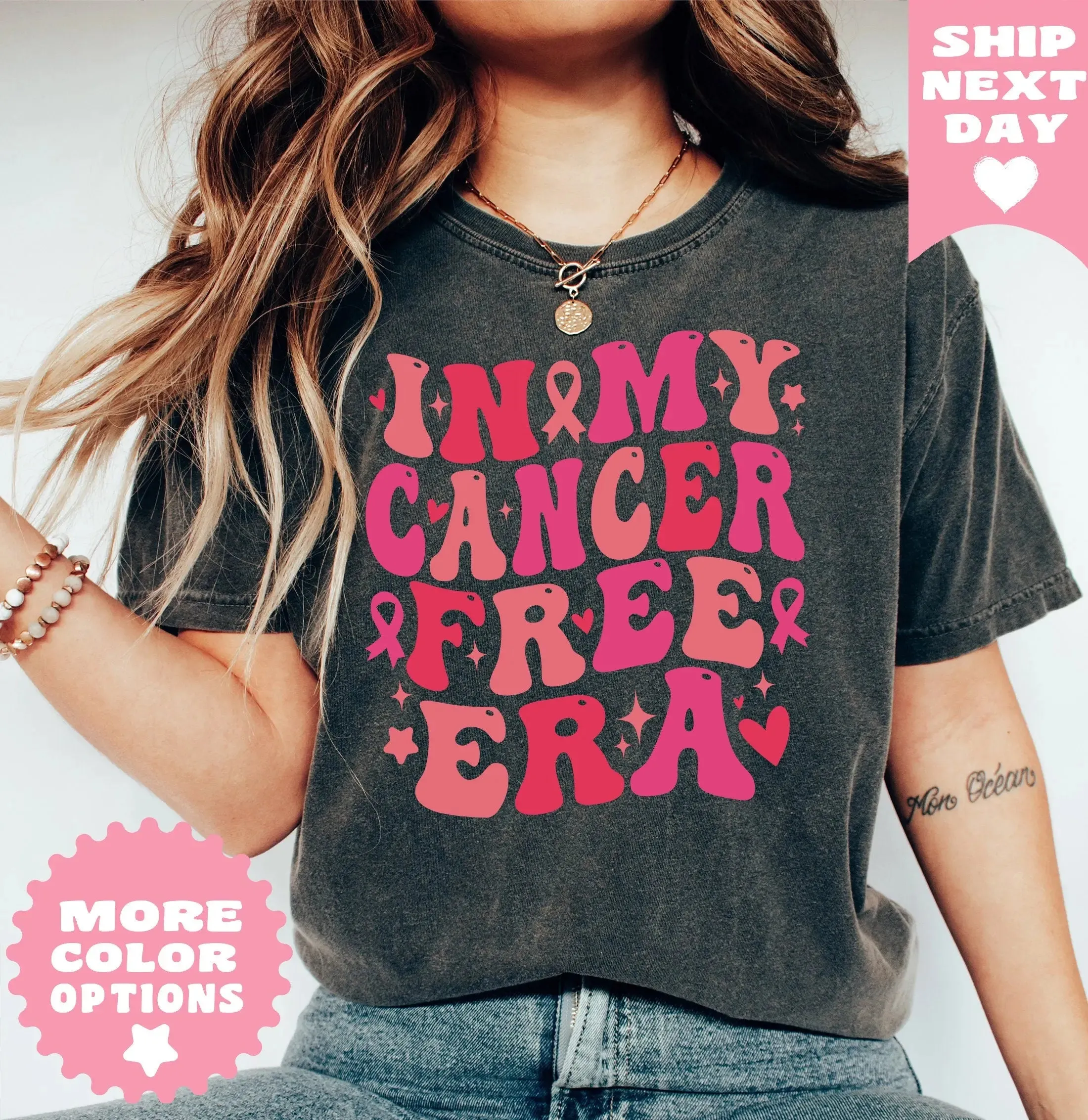 In My Cancer Free Era Shirt, Breast Cancer Awareness Shirt, Pink Ribbon, Cancer Survivor Gift, Warrior Shirt, Cancer Support Team Shirt