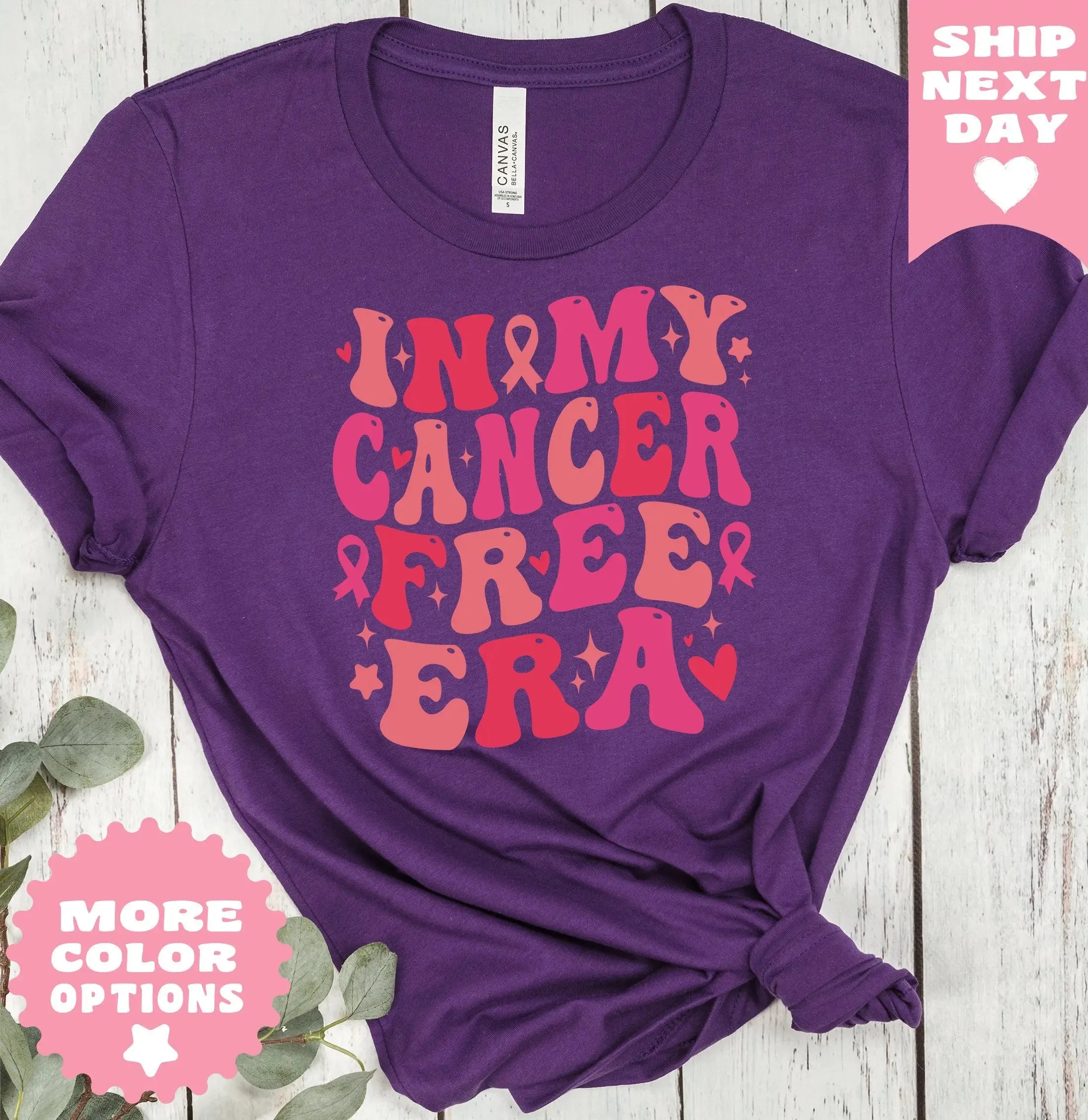 In My Cancer Free Era Shirt, Breast Cancer Awareness Shirt, Pink Ribbon, Cancer Survivor Gift, Warrior Shirt, Cancer Support Team Shirt