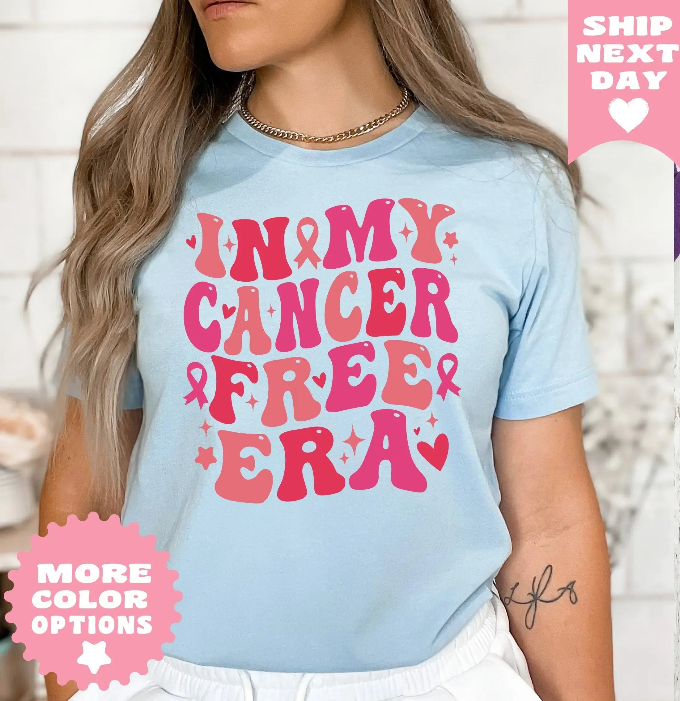 In My Cancer Free Era Shirt, Breast Cancer Awareness Shirt, Pink Ribbon, Cancer Survivor Gift, Warrior Shirt, Cancer Support Team Shirt