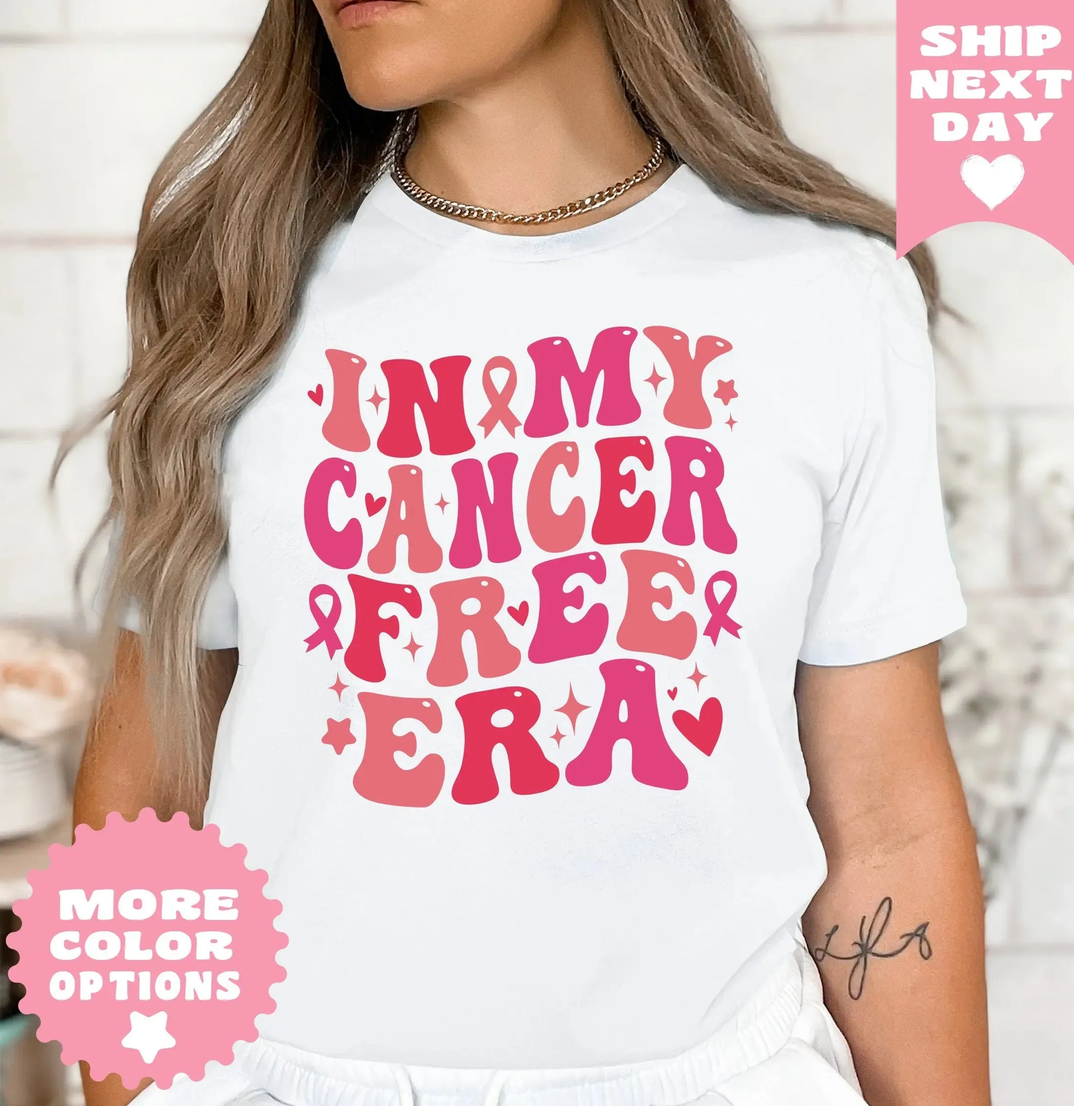 In My Cancer Free Era Shirt, Breast Cancer Awareness Shirt, Pink Ribbon, Cancer Survivor Gift, Warrior Shirt, Cancer Support Team Shirt