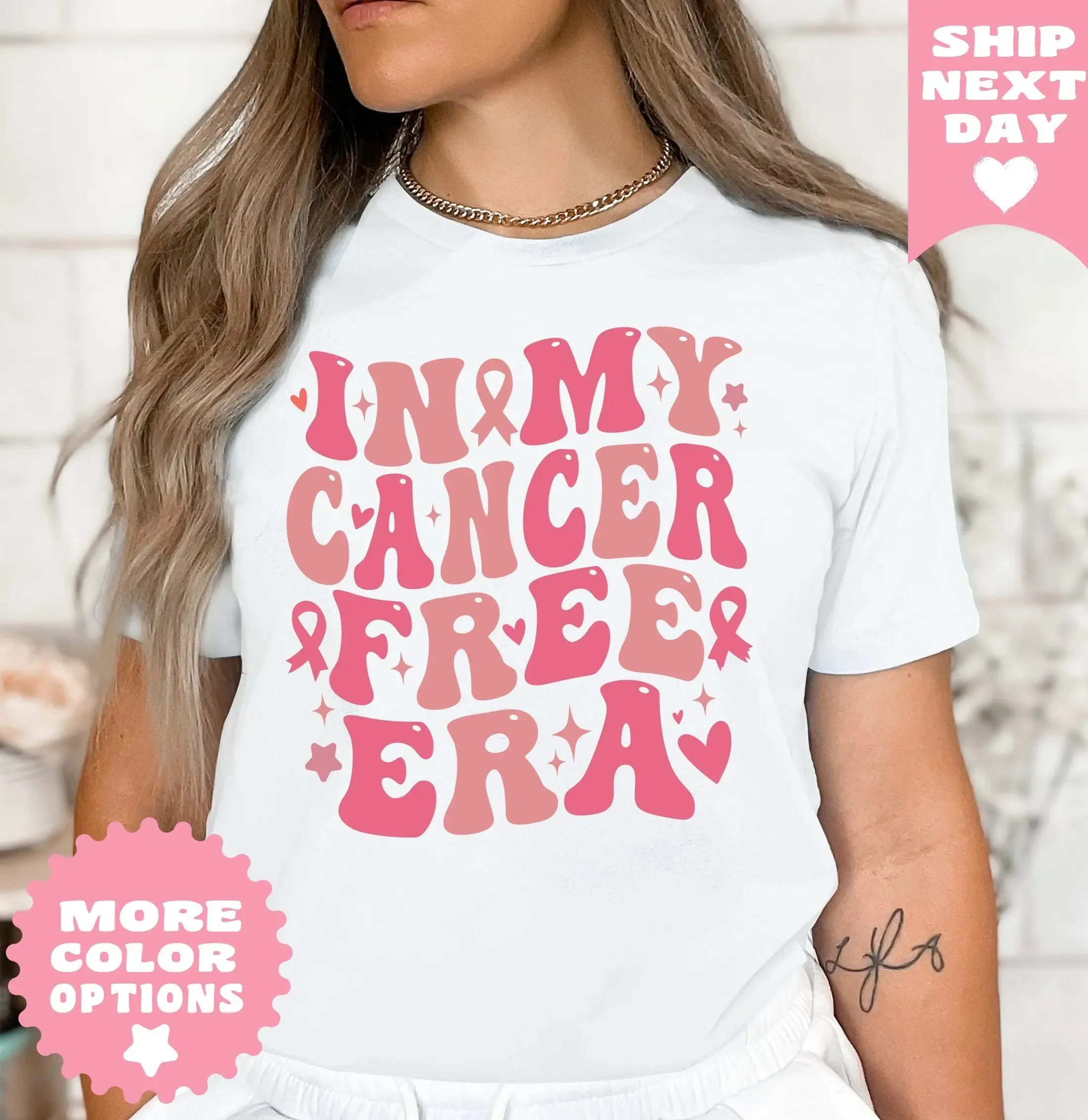 In My Cancer Free Era Shirt, Breast Cancer Awareness Shirt, Pink Ribbon,Cancer Survivor Gift, Cancer Support Gift, Cancer Support Team Shirt