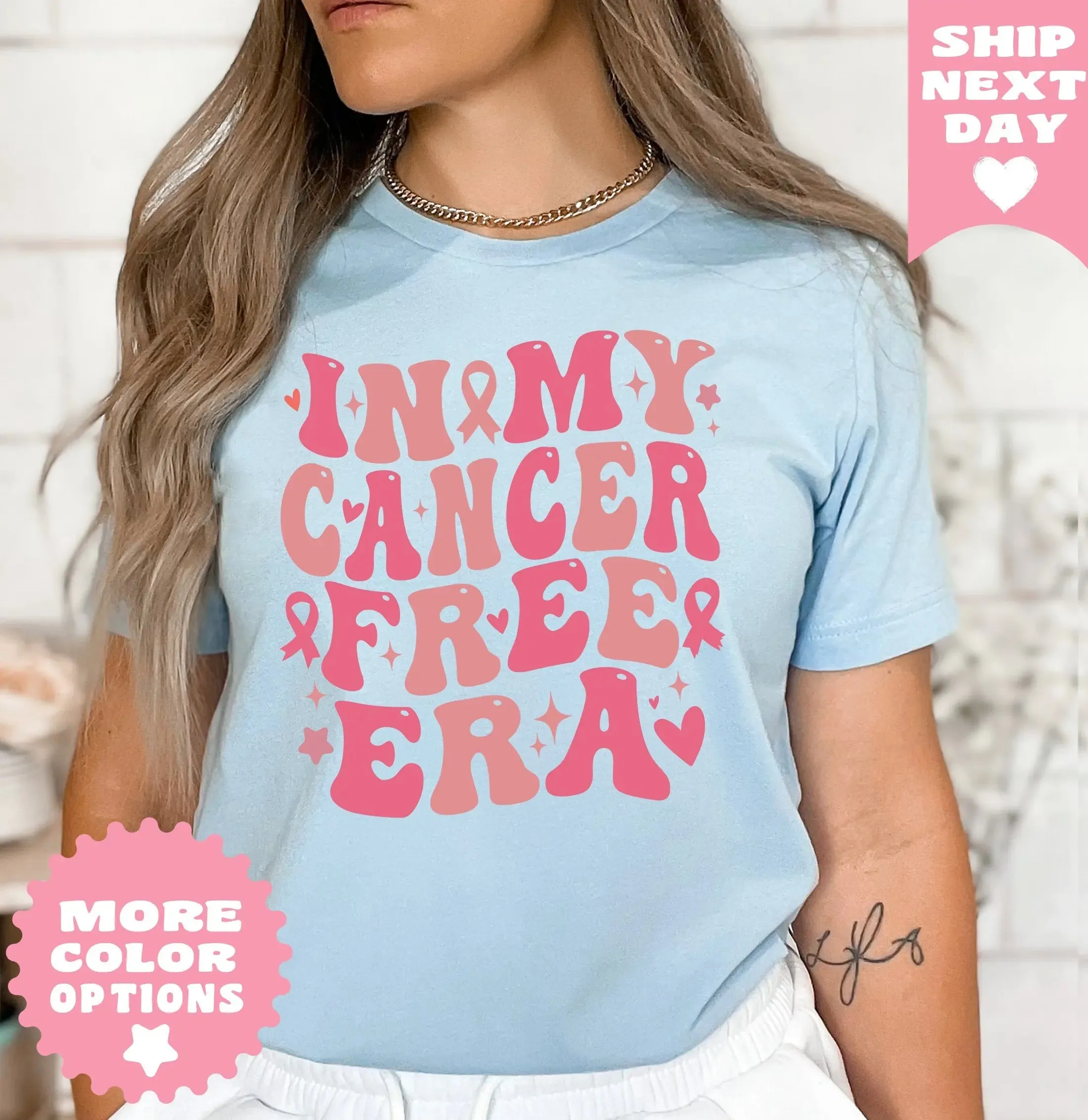 In My Cancer Free Era Shirt, Breast Cancer Awareness Shirt, Pink Ribbon,Cancer Survivor Gift, Cancer Support Gift, Cancer Support Team Shirt