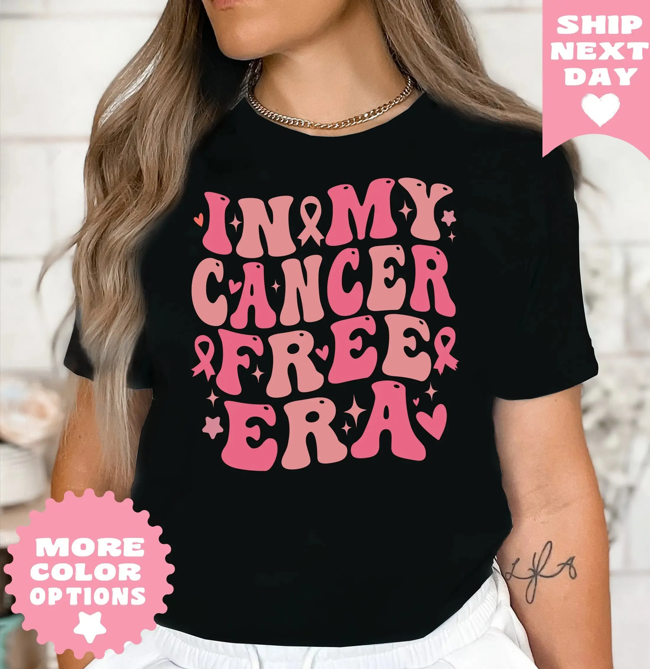 In My Cancer Free Era Shirt, Breast Cancer Awareness Shirt, Pink Ribbon,Cancer Survivor Gift, Cancer Support Gift, Cancer Support Team Shirt