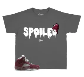 Kids - Burgundy 5 Spoiled Shirt