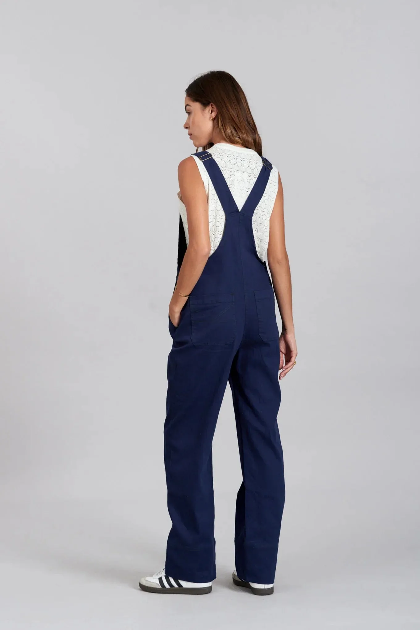 Leni Women's Organic Cotton Dungarees | Navy