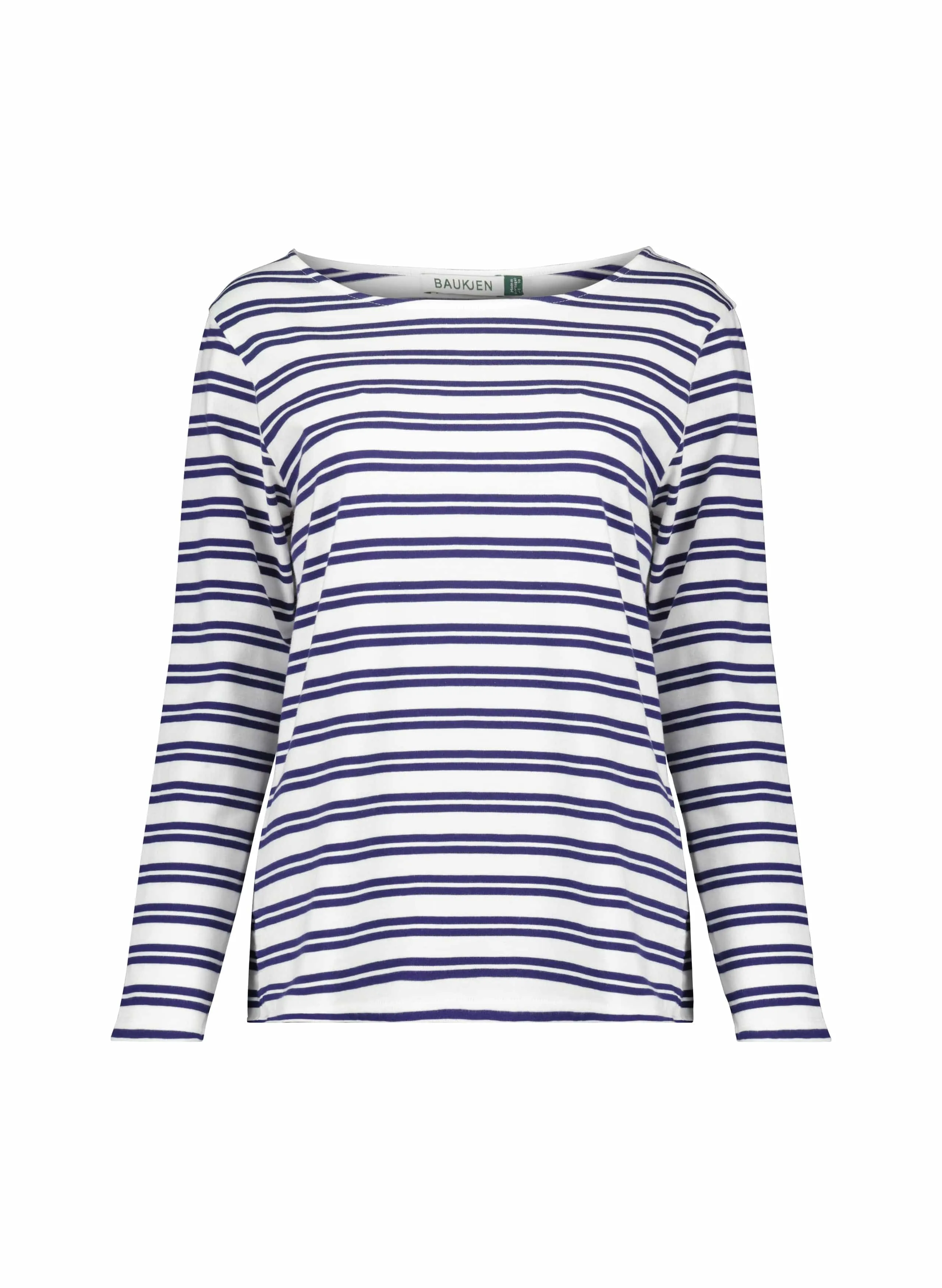 Mary-Kate Organic Cotton Top | White & Navy