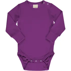 Maxomorra Violet Long Sleeved Bodysuit