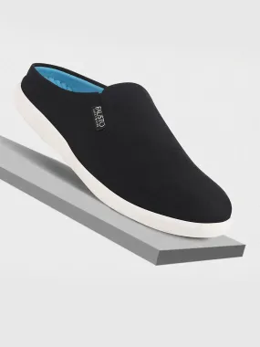 Men Black Casual Canvas Slip-On Shoes