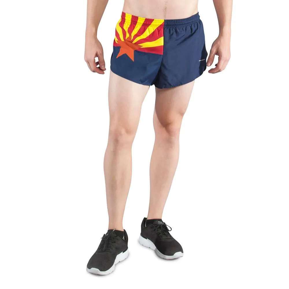 Men's 1" Elite Split Shorts- Arizona