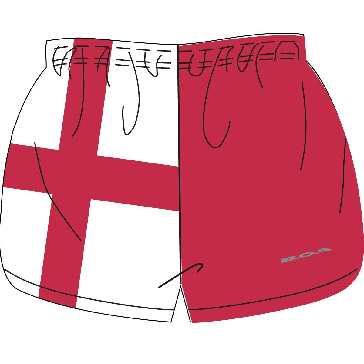 Men's 1" Elite Split Shorts- England