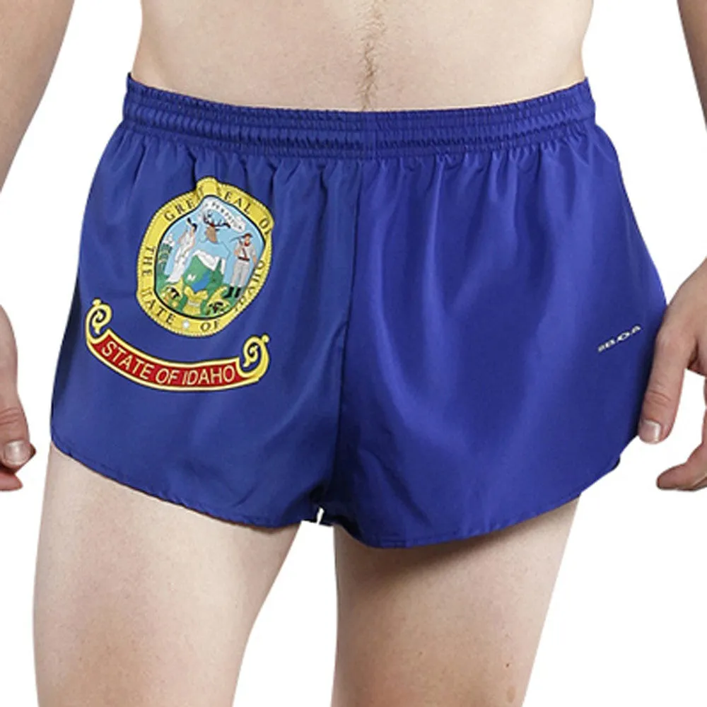 Men's 1" Elite Split Shorts- Idaho