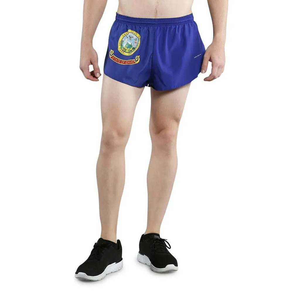 Men's 1" Elite Split Shorts- Idaho