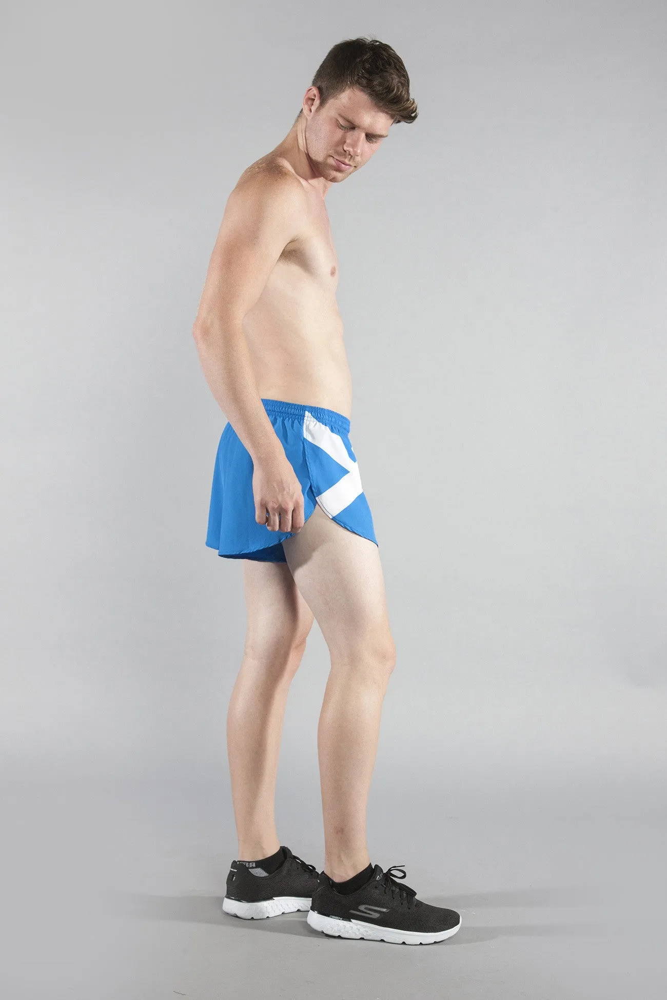 Men's 1" Elite Split Shorts- Scotland