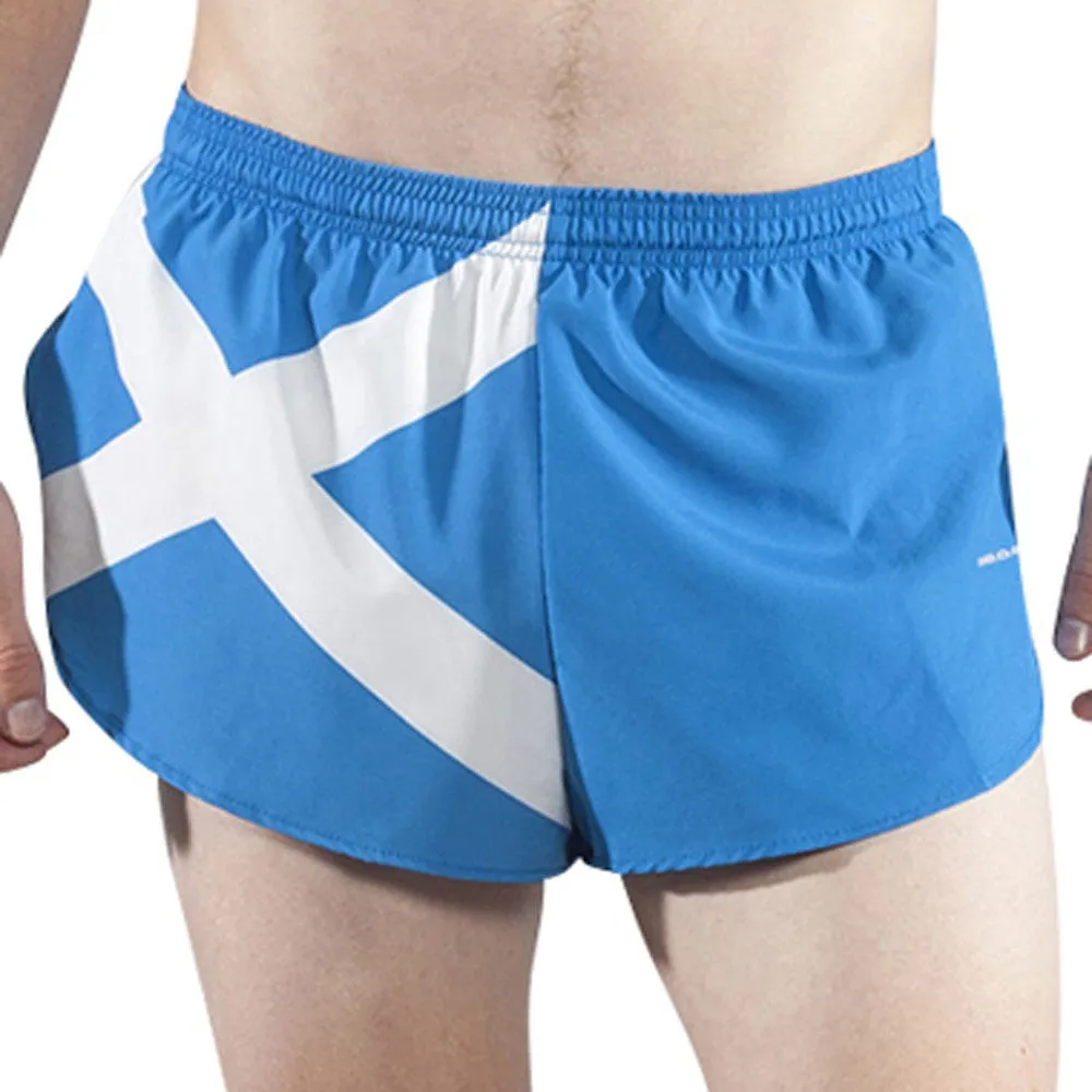 Men's 1" Elite Split Shorts- Scotland