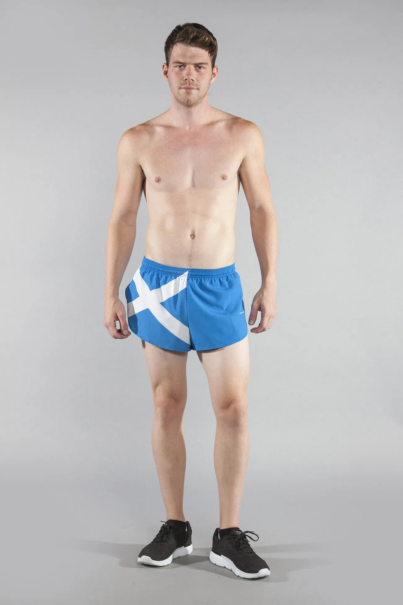 Men's 1" Elite Split Shorts- Scotland