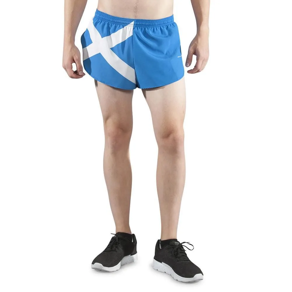 Men's 1" Elite Split Shorts- Scotland