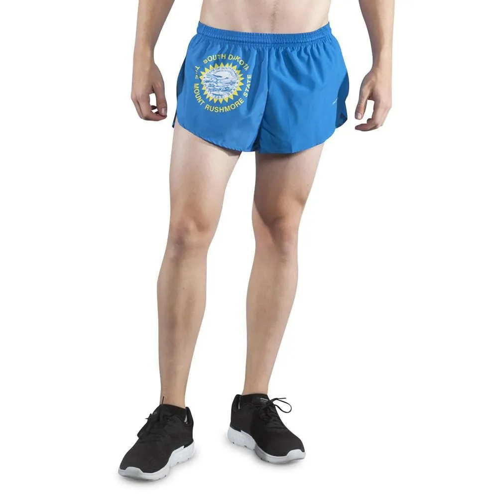 Men's 1" Elite Split Shorts- South Dakota