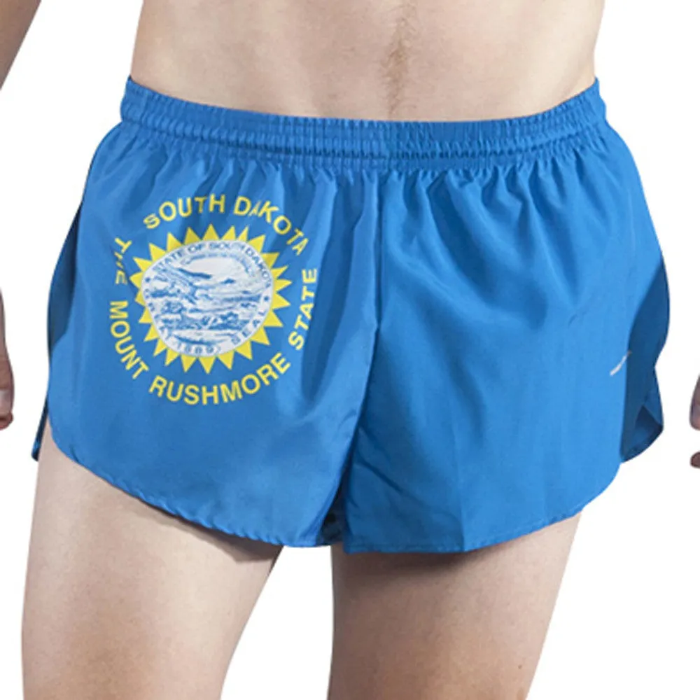 Men's 1" Elite Split Shorts- South Dakota