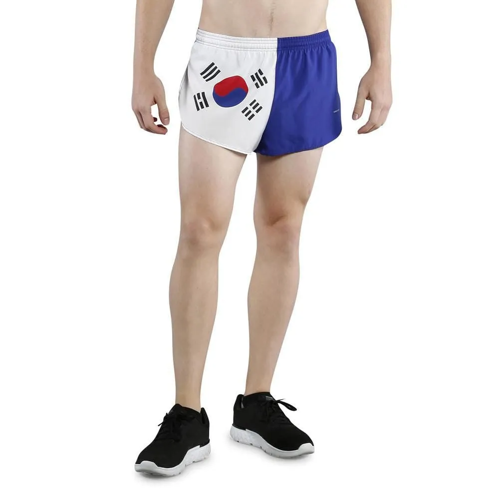 Men's 1" Elite Split Shorts- South Korea