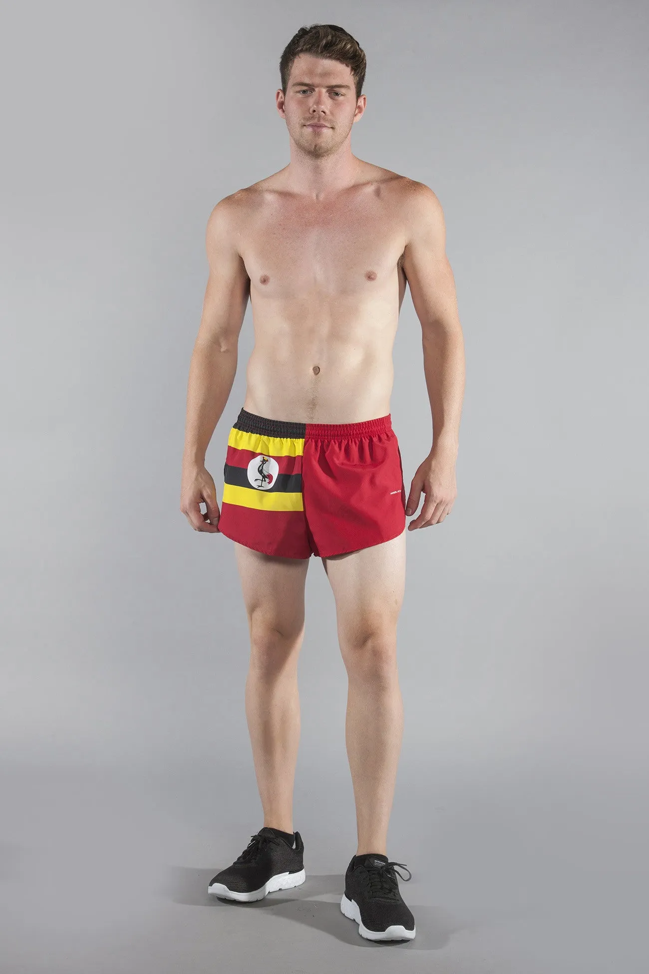 Men's 1" Elite Split Shorts- Uganda